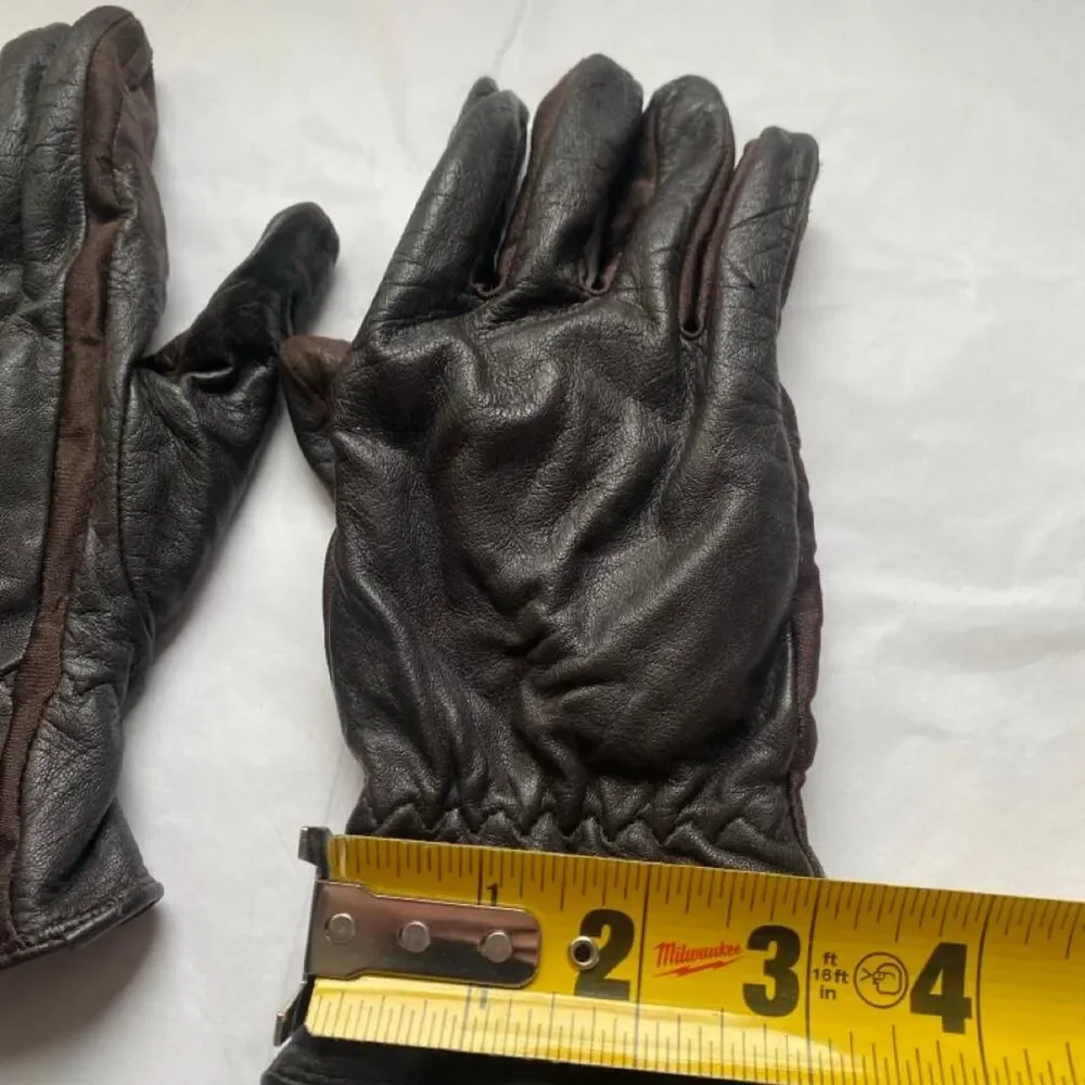 Thrashed Used Leather Womens Snow Ski Outdoor Gloves Size M